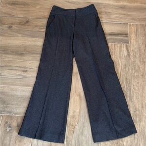 Diane Von Furstenberg Gray Wide Leg Trousers Wool